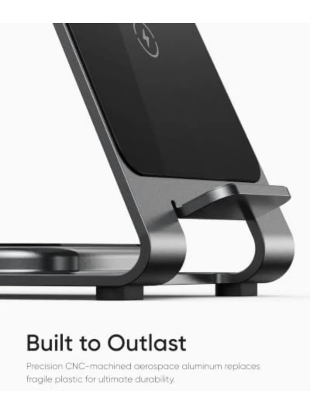 3-in-1 Wireless Charging Station for iPhone, Apple Watch & AirPods - Silver